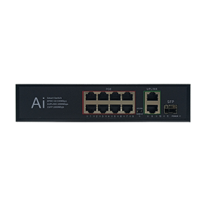 Wholesale China Gigabit Network Switch Factory Suppliers - 8*10/100M PoE Port+2*10/100/1000M RJ45 Port+1*10/100/1000M SFP Slot | Smart PoE Switch JHA-P31208CBMH – JHA