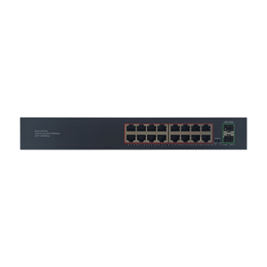 Wholesale China Industrial Poe Switch Factory Suppliers - 16 Ports 10/100/1000M PoE Port+2 Gigabit SFP Fiber Port | Smart PoE Switch JHA-P420016BMH – JHA