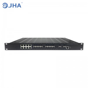 4 1G/10G SFP+ Slot+8 10/100/1000TX+16 1G SFP Slot | L2/L3 Managed Industrial Ethernet Switch JHA-MIWS4GS1608H