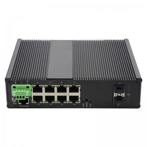 10-port Managed Industrial Ethernet Switch, with 8 10/100/1000Base-T(X) Port and 2 10G SFP Slot+1 Console Port