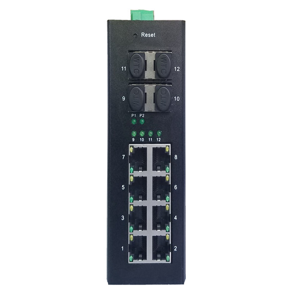 Good Quality Industrial Ethernet Switch – 8 10/100/1000TX PoE/PoE+ and 4 1000X SFP Slot | Managed Industrial PoE Switch JHA-MIGS48P  – JHA