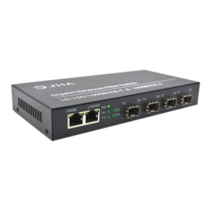 2 10/100/1000TX + 4 1000X SFP Slot | Fiber Ethernet Switch JHA-GS42