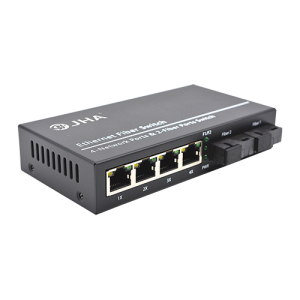 4 10/100/1000TX + 2 1000FX | Fiber Ethernet Switch JHA-G24LN  (Ring Network without Setting)