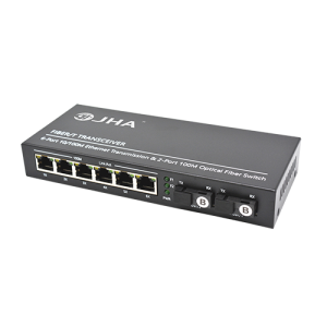 6 10/100TX + 2 100FX | Fiber Ethernet Switch JHA-F26