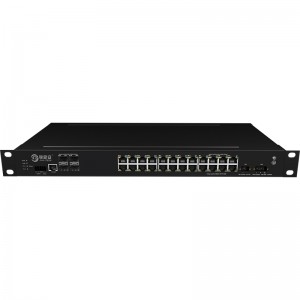 China Cheap price Gigabit Switch - 4*1000Base-X+24*10/100/1000M Base-T, Managed Industrial Ethernet Switch JHA-MIGS424-1U – JHA