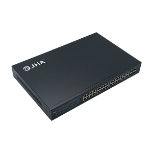 1U Type 24 Ports 10/100/1000M PoE Port+4 Uplink Gigabit Ethernet Port+4 Gigabit SFP Fiber Port | Smart PoE Switch JHA-P444024BTH