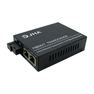 Europe style for 1 Fiber Port +2 RJ45/LAN Ports Singlemode 1000m Optical Media Converter