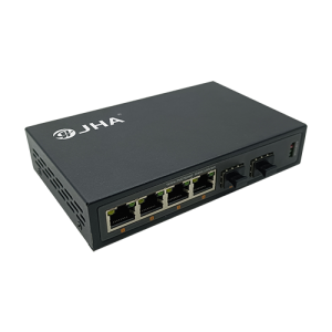 4 10/100/1000TX + 2 1000X SFP Slot | Fiber Ethernet Switch JHA-GS24