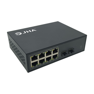8 10/100/1000TX + 2 1000X SFP Slot | Fiber Ethernet Switch JHA-GS28