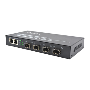 2 10/100/1000TX + 4 1000X SFP Slot | Fiber Ethernet Switch JHA-GS42