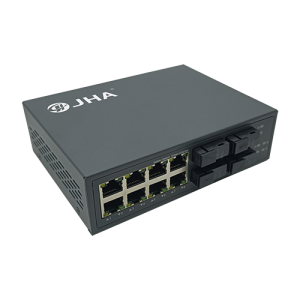8 10/100/1000TX + 4 1000FX | Fiber Ethernet Switch JHA-G48