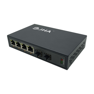 4 10/100/1000TX + 2 1000X SFP Slot | Fiber Ethernet Switch JHA-GS24