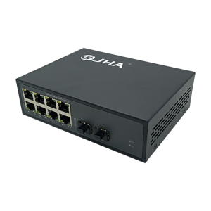 8 10/100/1000TX + 2 1000X SFP Slot | Fiber Ethernet Switch JHA-GS28