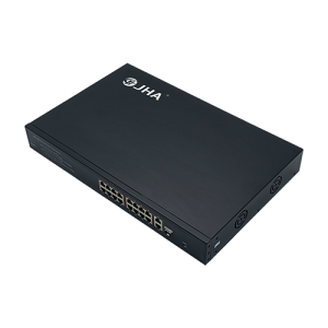 1U Type 16 Ports 10/100M PoE+2 Uplink Gigabit Ethernet Port+1 Gigabit SFP Fiber Port | Smart PoE Switch JHA-P312016CBH