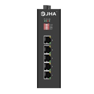 China wholesale Poe Switch - 5 10/100TX PoE/PoE+ | Unmanaged Industrial PoE Switch JHA-IF05P – JHA