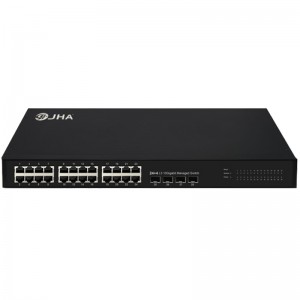 Factory Supply Gigabit Security Monitoring Dedicated Switch - L3 24+4 10Gigabit Management Fiber Ethernet Switch  JHA-SW2404MG-28BC – JHA