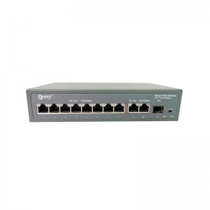 China Cheap price Managed Poe Switch - 8*10/100M PoE Port+2*10/100/1000M RJ45 Port+1*10/100/1000M SFP Slot,Smart PoE Switch JHA-P31208BM – JHA