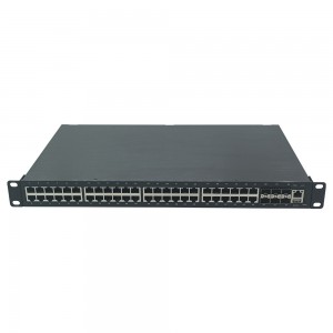 48 PORT 1000M L2/L3 MANAGED INDUSTRIAL ETHERNET SWITCH WITH 6 10G SFP+ SLOT | JHA-MIWS6G048H