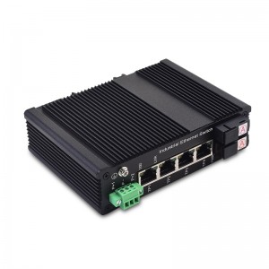 Wholesale China Media Converter Factory Suppliers -
 4 10/100TX PoE/PoE+ And 1 100FX | Unmanaged Industrial PoE Switch JHA-IF24HP – JHA