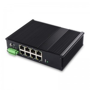8 10/100/1000TX | Unmanaged Industrial Ethernet Switch JHA-IG08H