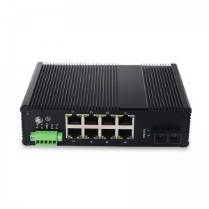 8 10/100/1000TX And 1 1000FX  | Unmanaged Industrial Ethernet Switch JHA-IG18H