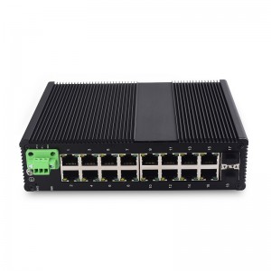 16 10/100/1000TX And 2 1000X SFP Slot | Unmanaged Industrial Ethernet Switch JHA-IGS216H