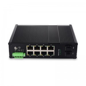8 10/100/1000TX and 2 1000X SFP Slot | Unmanaged Industrial Ethernet Switch JHA-IGS28H