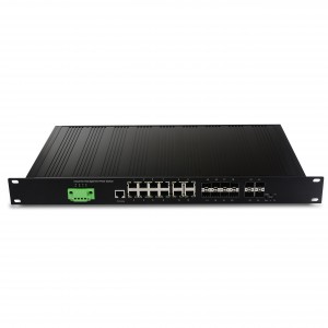 Rackmount Managed L2 Industrial Ethernet Switch 12 Port | JHA-MIGS1212H