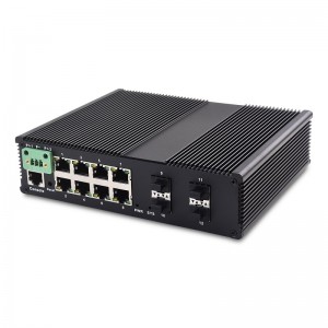 8 10/100/1000TX and 4 1000X SFP Slot | Managed Industrial Ethernet Switch JHA-MIGS48H