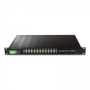 China Wholesale Industrial Ethernet Switches Suppliers Factories - 4 10G SFP+ Slot and 8 Combo Port and 16 10/100/1000TX | Managed Industrial Ethernet Switch JHA-MIW4GSC8016H – JHA