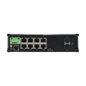8 10/100/1000TX PoE/PoE+ And 2 1G/10G SFP+ Slot | L2/L3 Managed Industrial PoE Switch JHA-MIWS2G08HP