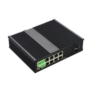 8 10/100/1000TX PoE/PoE+ And 4 1G/10G SFP+ Slot | L2/L3 Industrial PoE Switch JHA-MIWS4G08HP