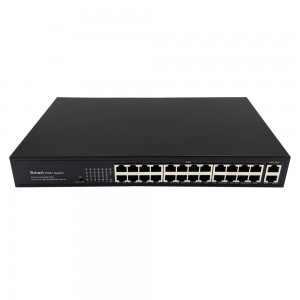24 Ports 10/100M PoE+2 Uplink Gigabit Ethernet Port | Smart PoE Switch JHA-P302024CBMHGW