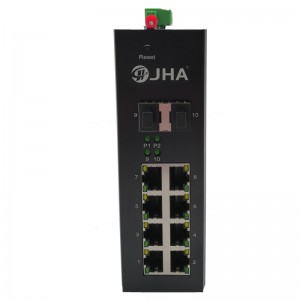 Wholesale China 12 Port Fiber Switch Quotes Manufacturer - 8 10/100/1000TX and 2 1000X SFP Slot | Managed Industrial Ethernet Switch JHA-MIGS28 – JHA