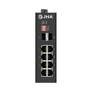 Good Quality Industrial Ethernet Switch – 8 10/100/1000TX and 2 1000X SFP Slot | Unmanaged Industrial Ethernet Switch JHA-IGS28 – JHA