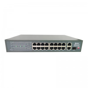 Special Price for Sfp Port 100m Industrial Poe Switch - 16 Ports 10/100M PoE+2 Uplink Gigabit Ethernet Port+1 Gigabit SFP Fiber Port,Smart PoE Switch JHA-P312016CBM – JHA