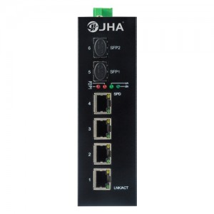 China Wholesale Gigabit Ethernet Unmanaged Factory Suppliers - 4 10/100/1000TX PoE/PoE+ and 2 1000X SFP Slot | Managed Industrial PoE Switch JHA-MIGS24P – JHA