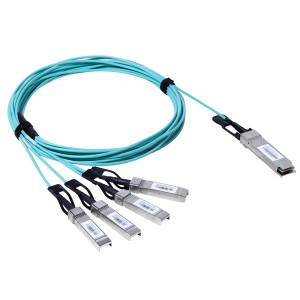 QSFP+/4-SFP+ Active Optical Cables JHA-QSFP-4SFP-40G-AOC