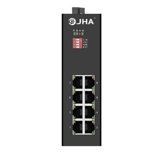 Good quality 8 Ports Managed Industrial Switch Dc: 12-36v -  8 10/100/1000TX | Unmanaged Industrial Ethernet Switch JHA-IG08 – JHA