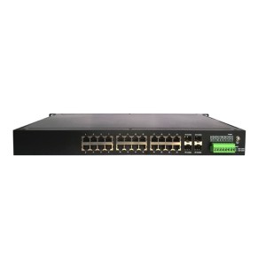 Good Quality Industrial Ethernet Switch – 4 1000Base-X SFP Slot and 24 10/100/1000Base-T(X) | Managed Industrial Ethernet Switch JHA-MIGS424 – JHA